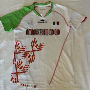 Atletica Pre-Owned Mexico Olympic Federation White Soccer Jersey Youth Sz: L